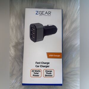 Black Fast Charge Car Charger